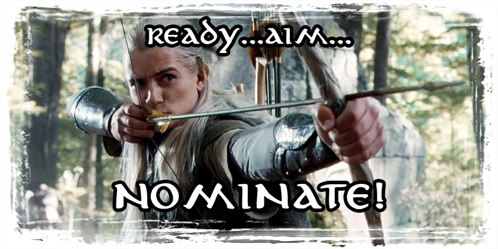 Image of an Archer drawing back a bow with an arrow knocked. Text overlay reads: Ready...Aim...Nominate!